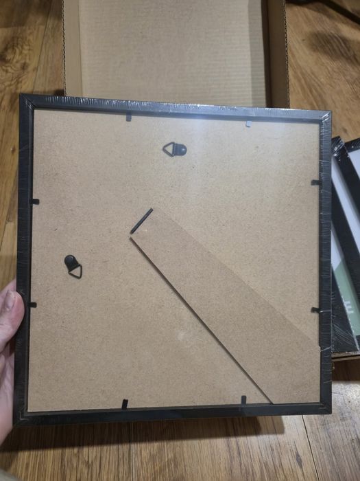 5 sztuk czarne ramki 25x25cm nowe zafoliowane