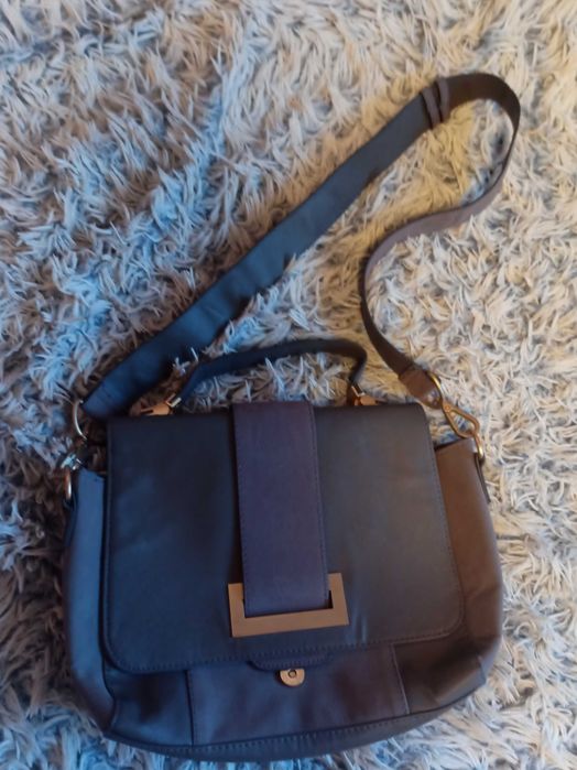 Сумка H&M серая кожзам