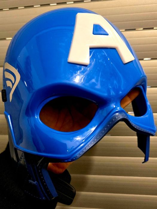 Ekstra maska przebranie dla dzieci Kapitan Ameryka nowa