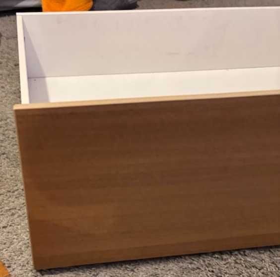 Conjunto de cama Malm 140cm 200cm + 2 gavetas de arrumação