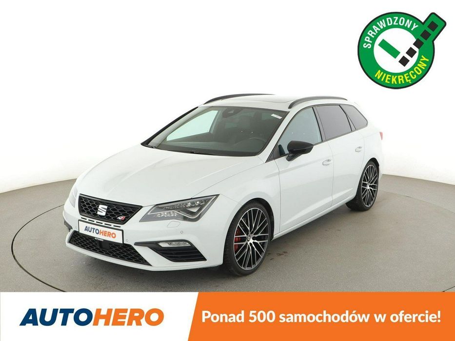 Seat Leon Cupra 300 Automat Panorama navi Klimatyzacja Podgrzewane fotele Blth