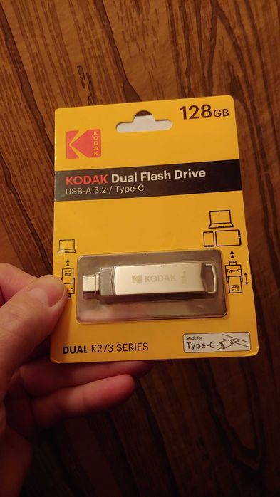 Флешка Kodak Dual Usb 3.2 Type-C Два выхода новая