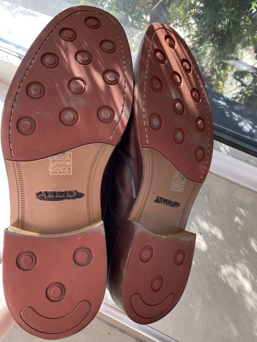 Oxfordy derby polbuty meskie Aldo skorzane 44