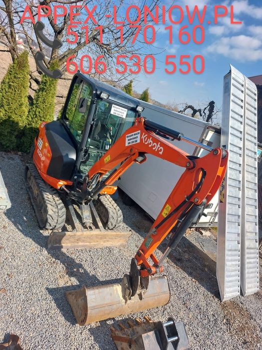 Wynajem koparki 3 tony młot wiertnica fi 30