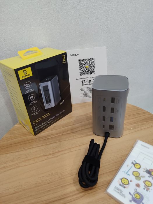 Док станція Baseus nomos nu1 air spacemate 12-in-1 hub хаб
