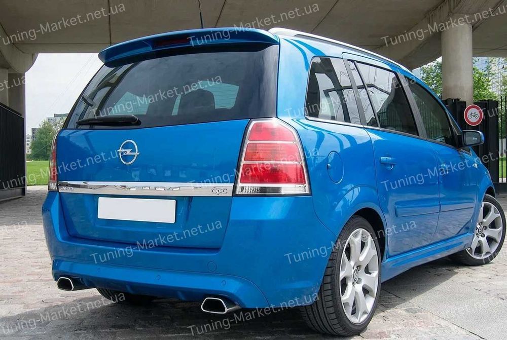 Спойлер на ляду, крышку багажнника для Opel Zafira B, реснички на фары Опель Зафира Б