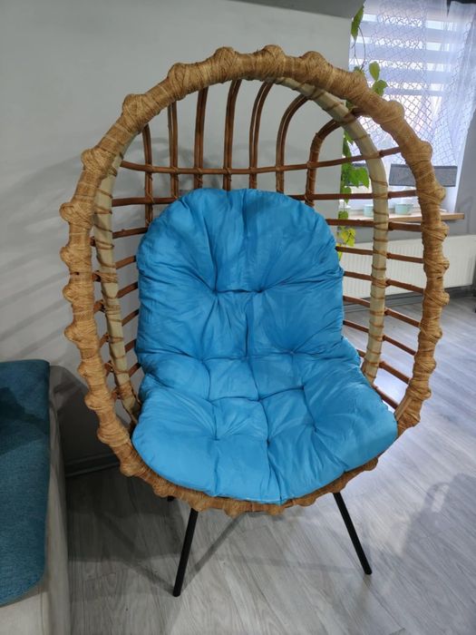 Fotel bambusowy na balkon taras