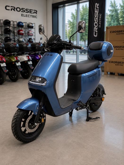 Елегантний Crosser CR9 Сріблястий 1200W 24Ah | До 70 км Ходу