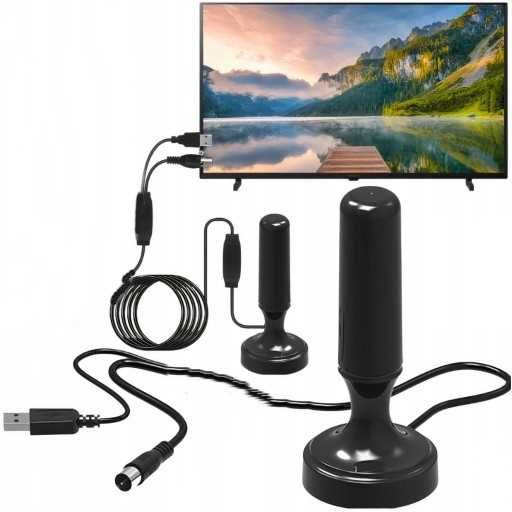 MOCNA ANTENA POKOJOWA do telewizji naziemnej dvbt2 ///