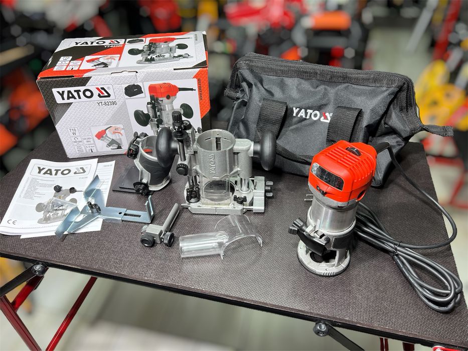 Кромочный фрезер YATO YT-82390 с набором платформ