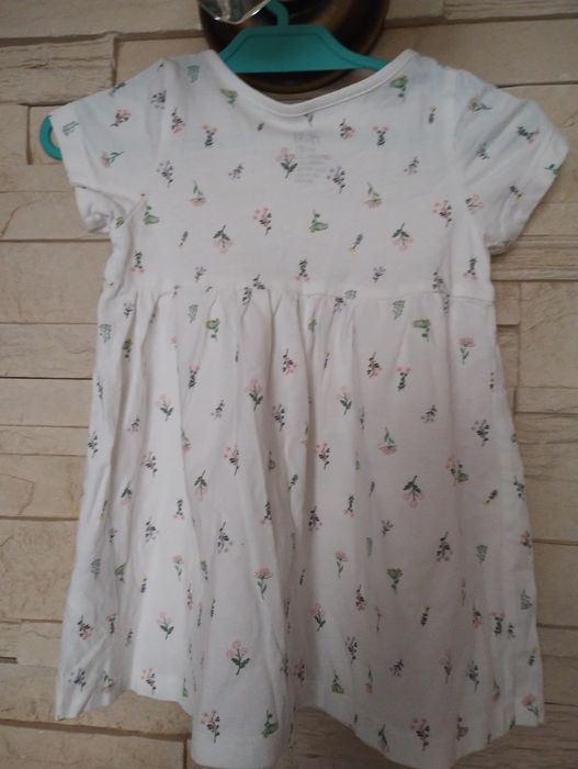 Sukienka bawełniana dziewczęca r 74 H&M