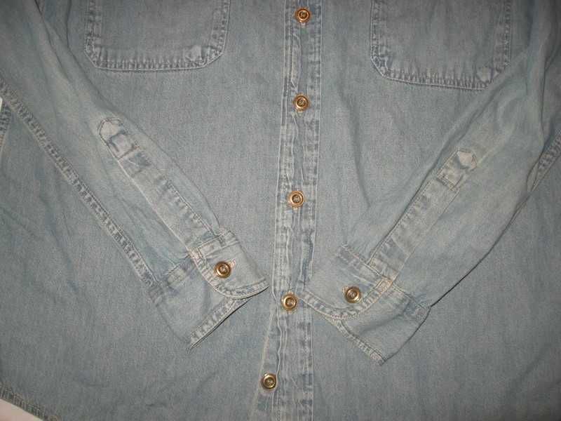 Koszula jeansowa dżinsowa długi rękaw dżins jeans Southern M klata 120
