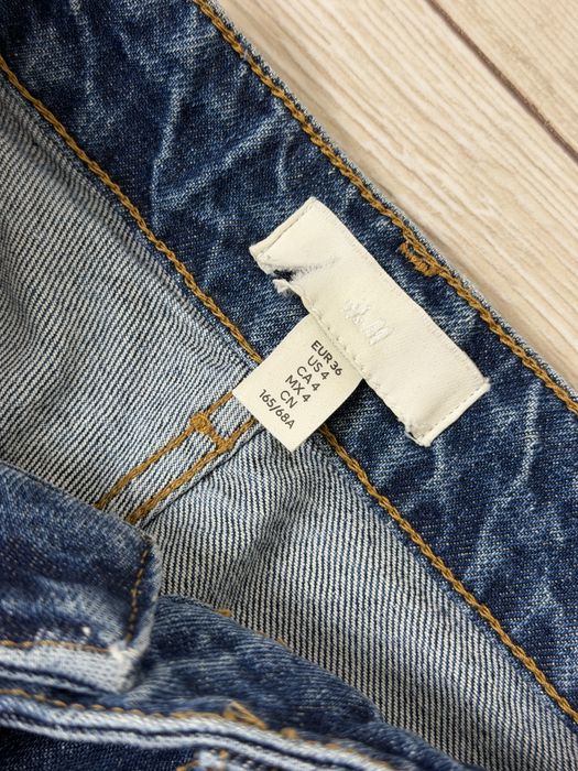 Джинси mom H&M темно сині 36 розмір