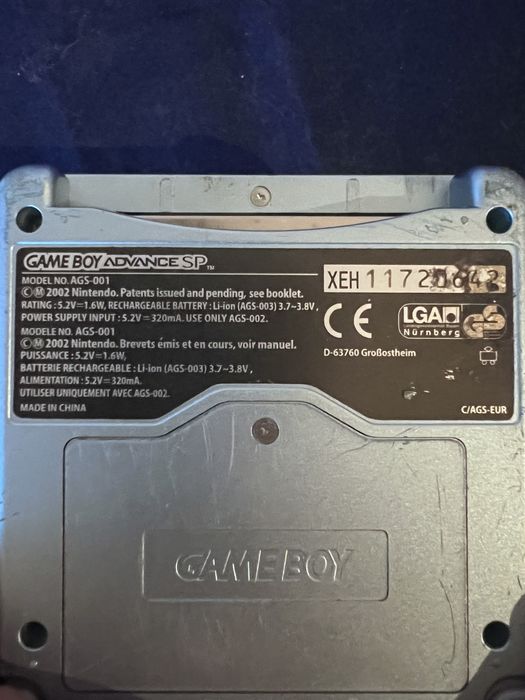 Gameboy advance sp e jogos