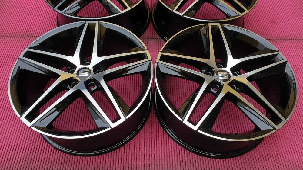 3697-Jantes 18 5x100 Originais Seat Ibiza, tbm para VW