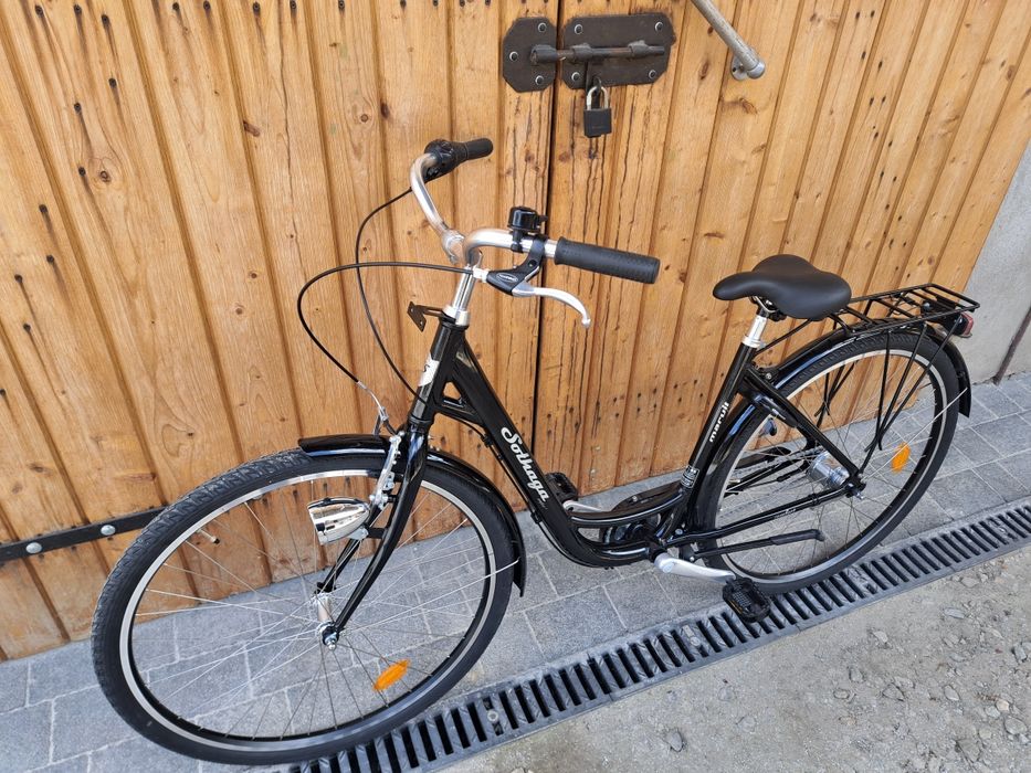 NOWY Rower miejski szwedzki Sothanga Gazelle Nexus 7 czarny łabędź 28