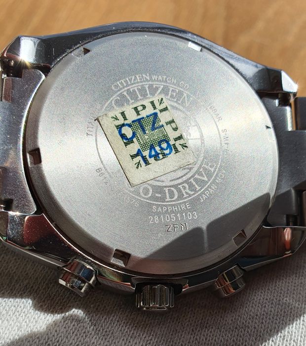 Citizen Eco-Drive Super Titanium Chronograph Mostrador Branco (CA0021-53A)
