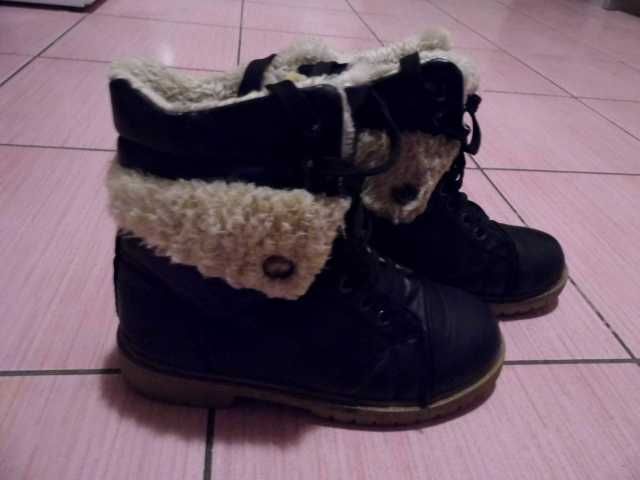 Trzewiki-trapery zimowe rozm 37, dł wkł 23cm