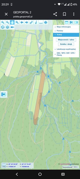 Działka rolna 2,53 ha-Średnia Wieś,Bieszczady-269 000zł