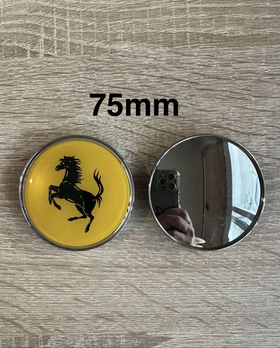 Conjunto de Centros Ferrari 56mm 60mm 65mm 68mm 75mm