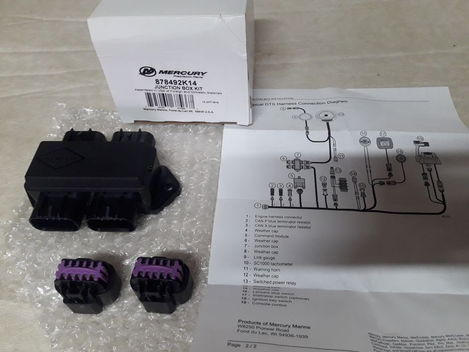 Junction Box Mercury Mercruiser Quicksilver jacht Łódź motorówka