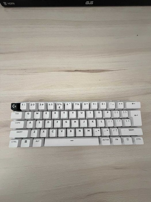Logitech G PRO X Wireless Gaming Keyboard Branco — Como novo