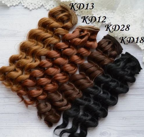 Волосы для куклы. кукол. Киев. 25см. Волнистые и Мокрые кудри.