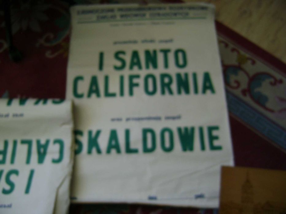 Starocie z PRL - Muzyka SKALDOWIE = Afisz z 1980 r., wymiary: 70 cm x 90 cm, stan nienajlepszy TANIO
