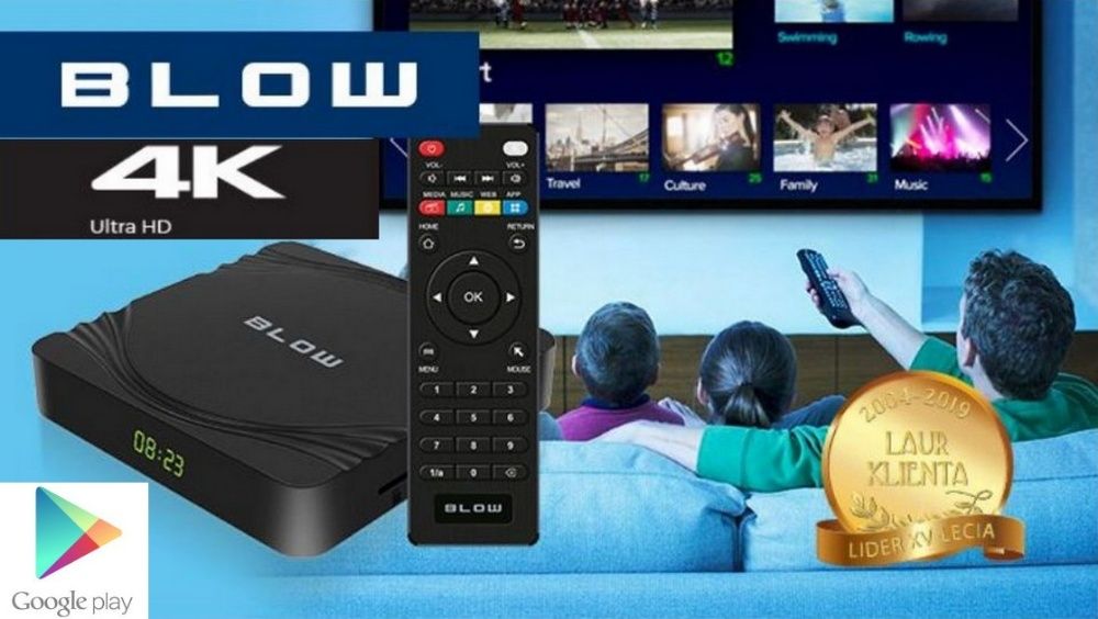 NETFLIX SMART TV BOX ANDROID 4K Ultra HD WiFi Odtwarzacz Multimedialny