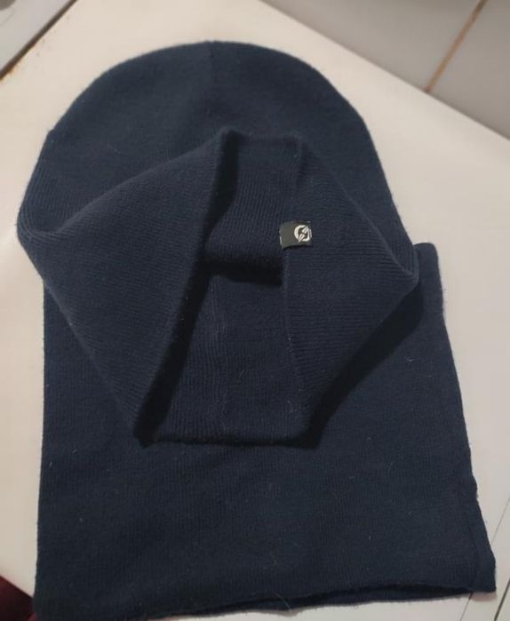 Набор шапка двойной трикотаж и баф на флисе