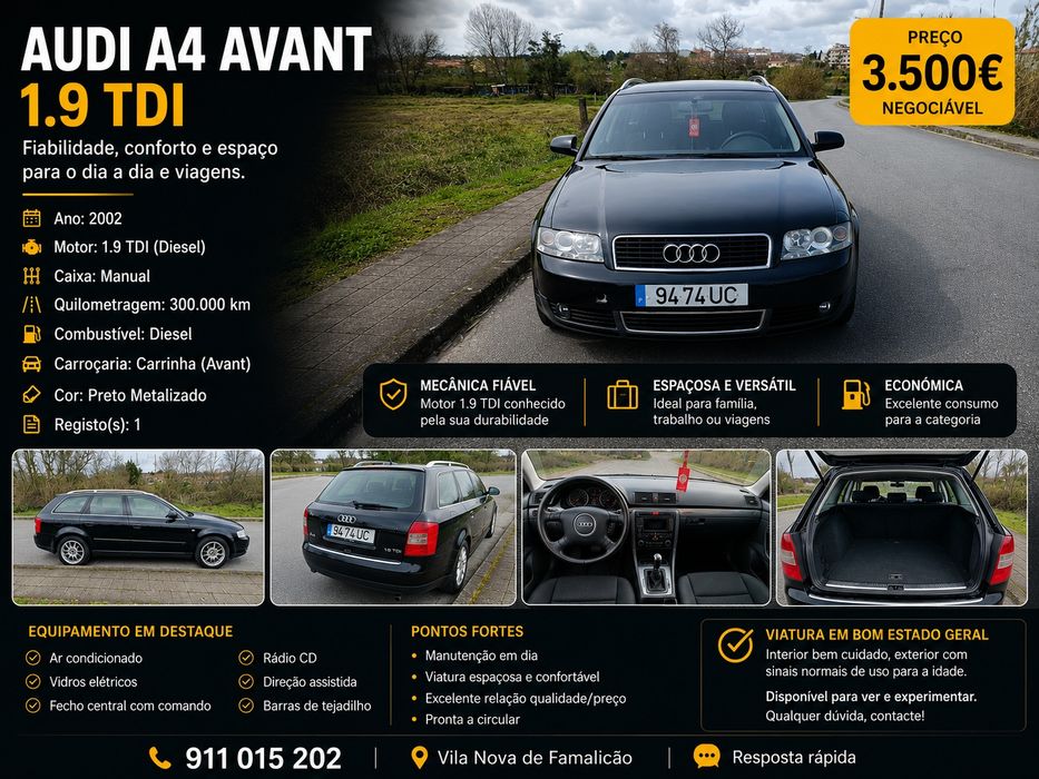 Audi a4 avant  1.9 tdi