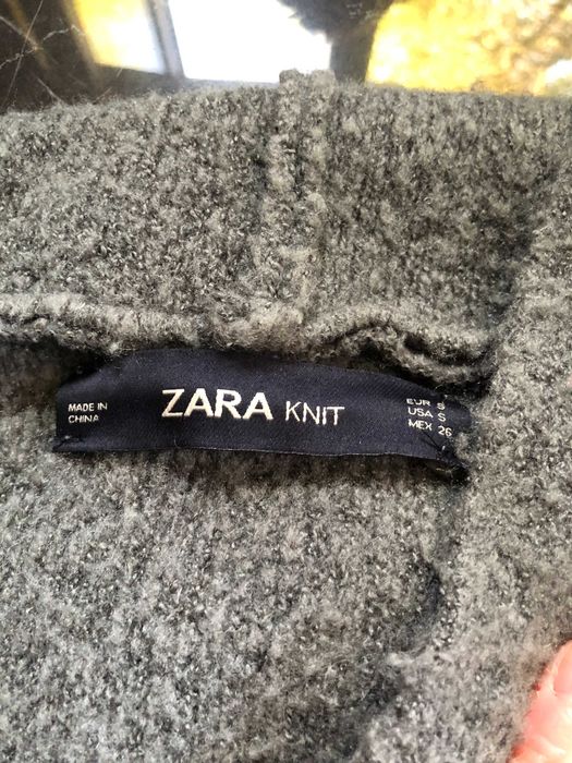 Zara szara kurtka narzutka oversize z kapturem rozm. S 36 stan DB