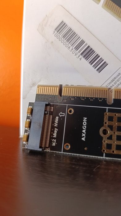 Axagon PCEM2-1U — adaptador PCIe para M.2 NVMe64738348626563121