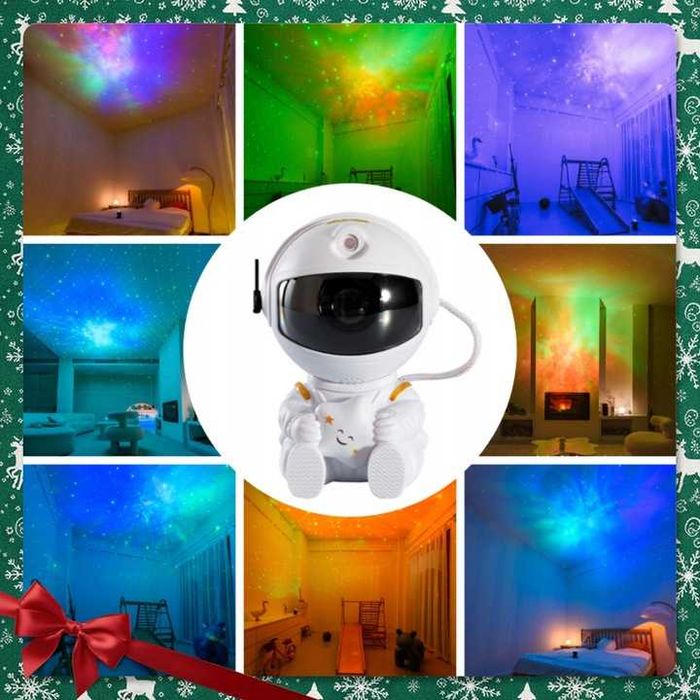 Projektor gwiazd Astronauta – lampka nocna dla dzieci z kosmosu, pilot