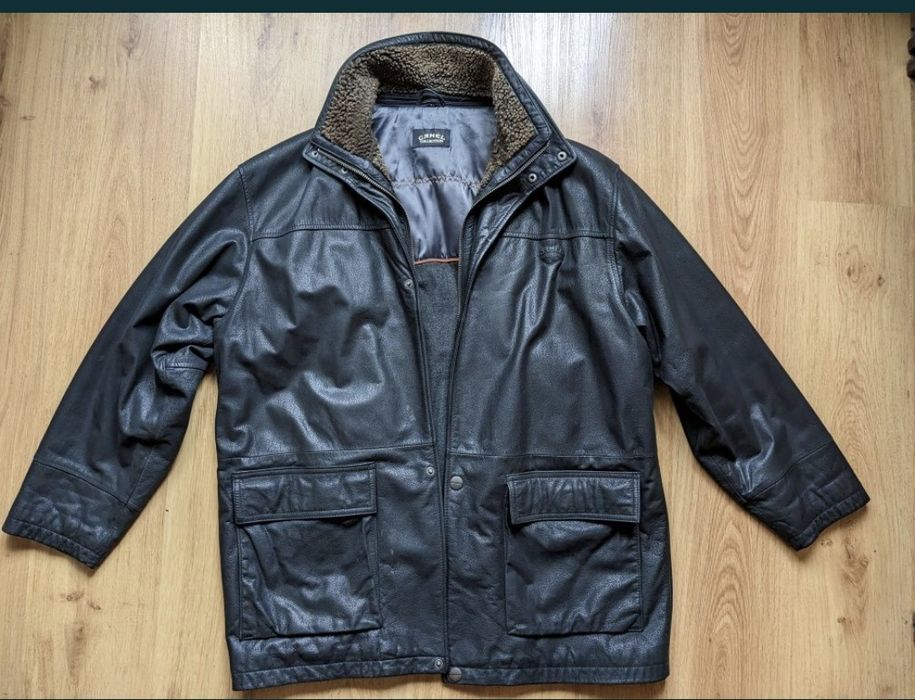 Camel collection XL крута шкіряна дублянка люкс