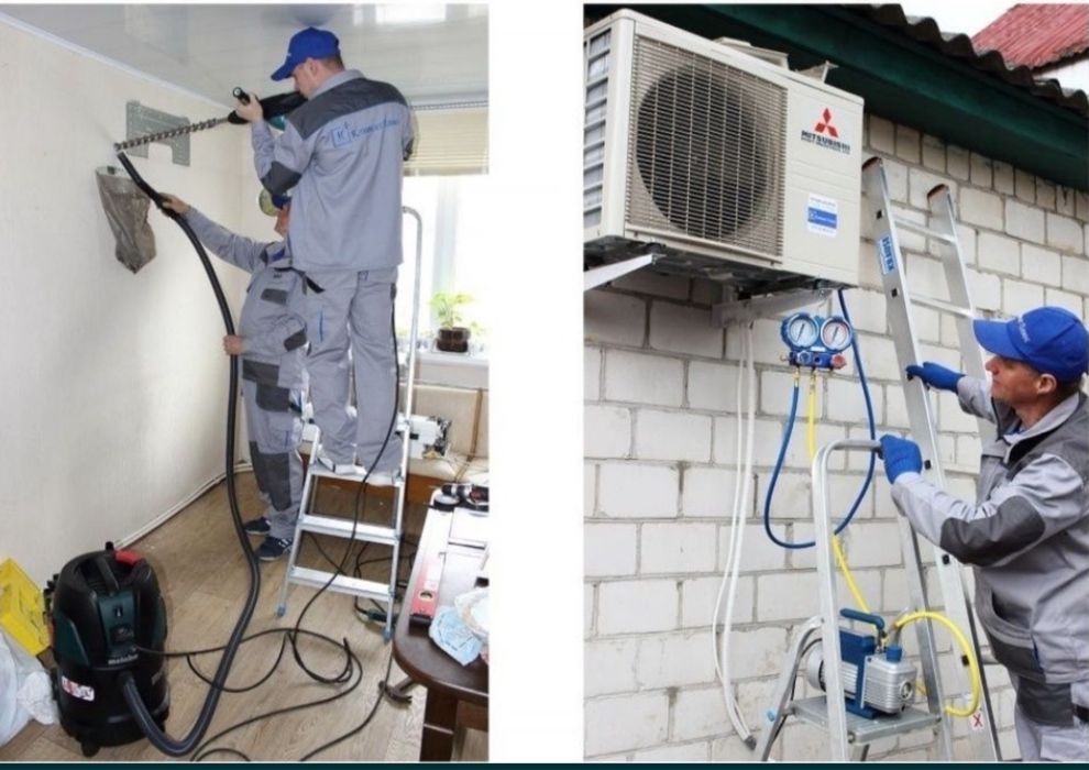 Ремонт Чистка Монтаж Заправка Кондиціонеоів