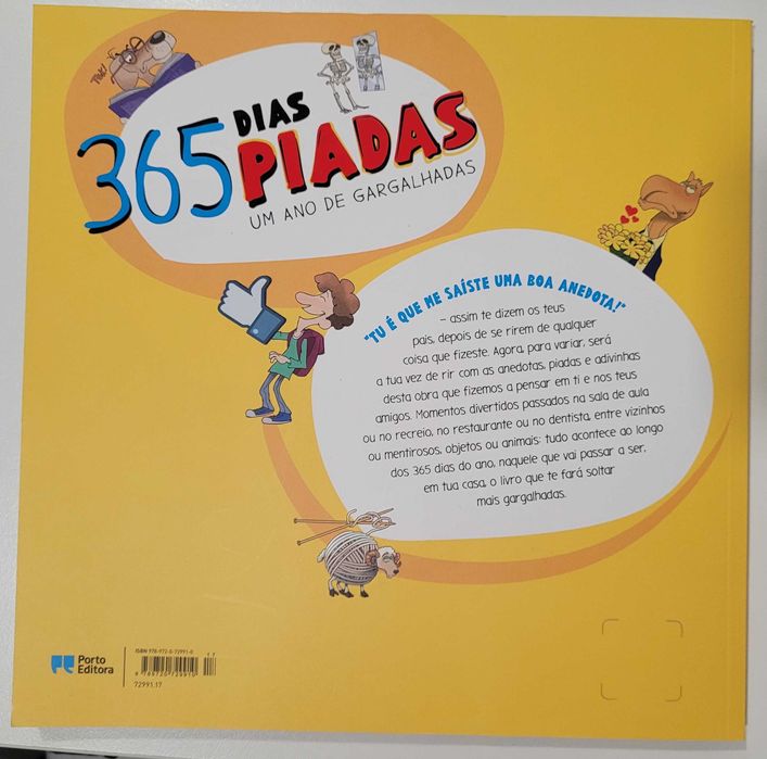 Livro Infantil 365 Piadas Dias Um Ano de Gargalhadas Vol. 1 NOVO
