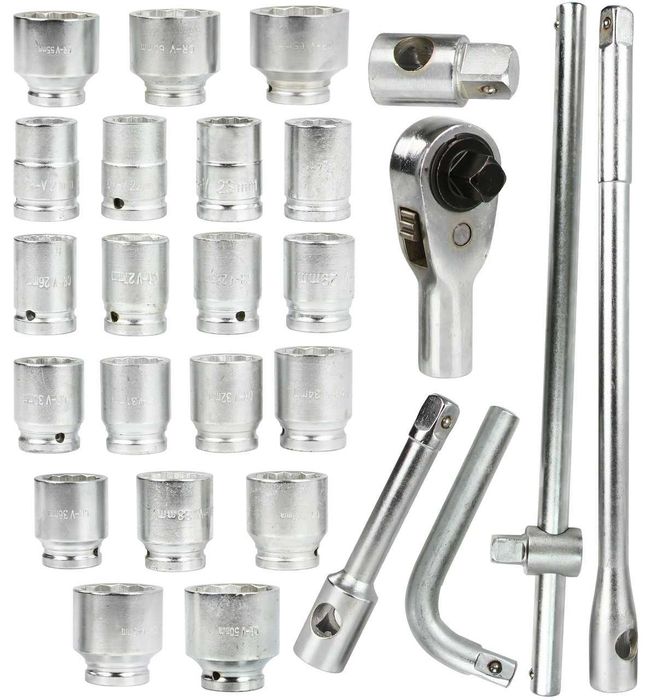 Klucze Nasadowe 26PCS 3/4'' & 1'' 21-65mm 12-kąt  M58251