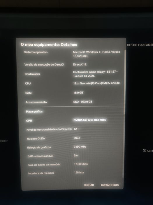 Setup gaming completo