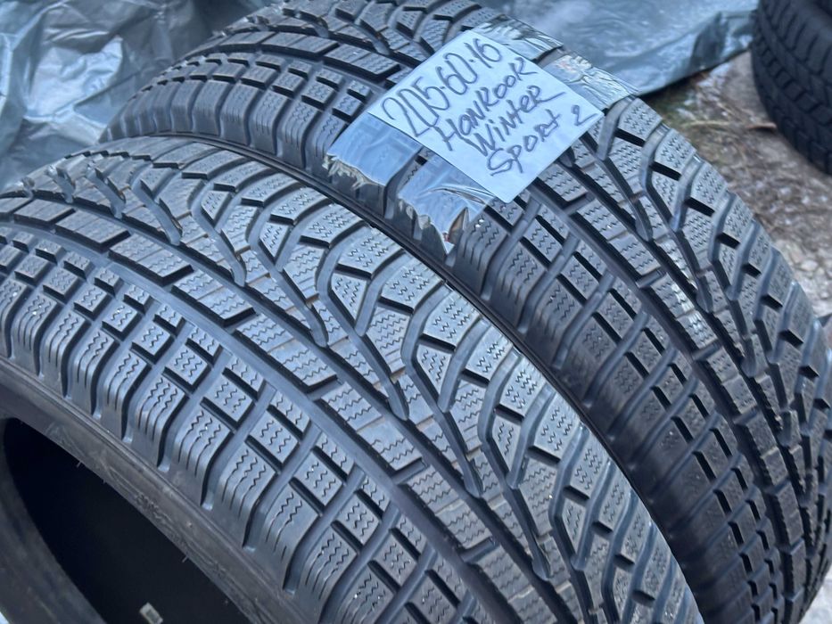 205-60-R16 HANKOOK WINTER 2 штуки пара ЗИМНЕЙ резины GERMANY 2023