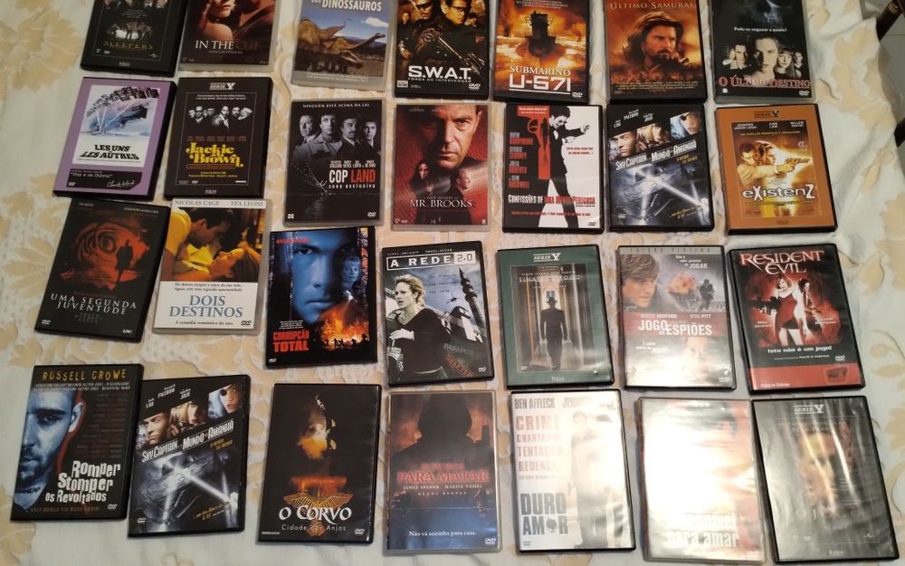 DVD's de ação/ romance/ suspense/ história