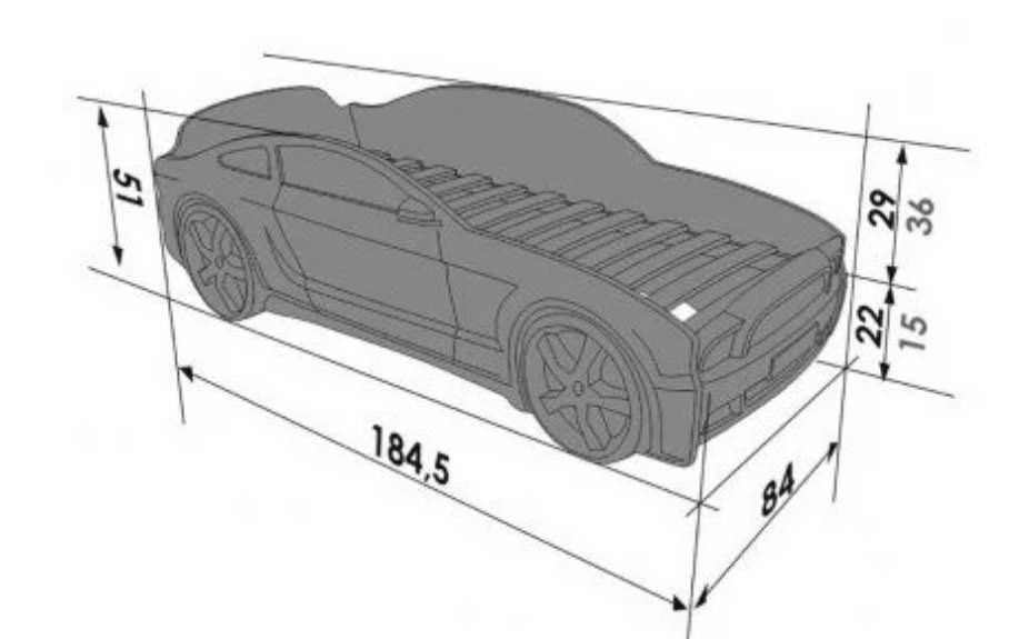 Łóżko dziecięce samochód, auto.