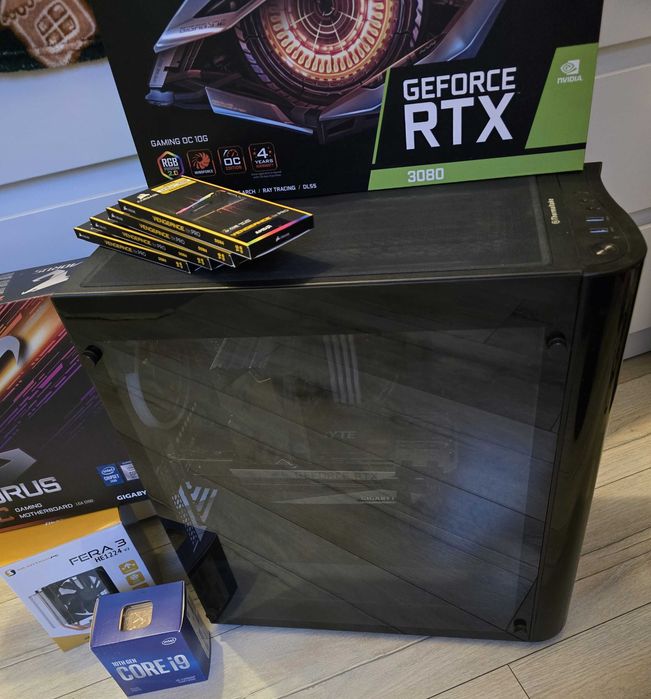Komputer PC Intel9 10900F, 64GB Ram, RTX 3080