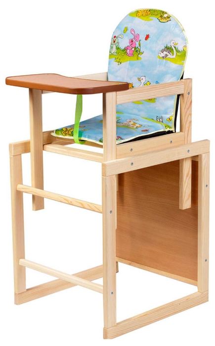 Стульчик для кормления деревянный трансформер Наталка