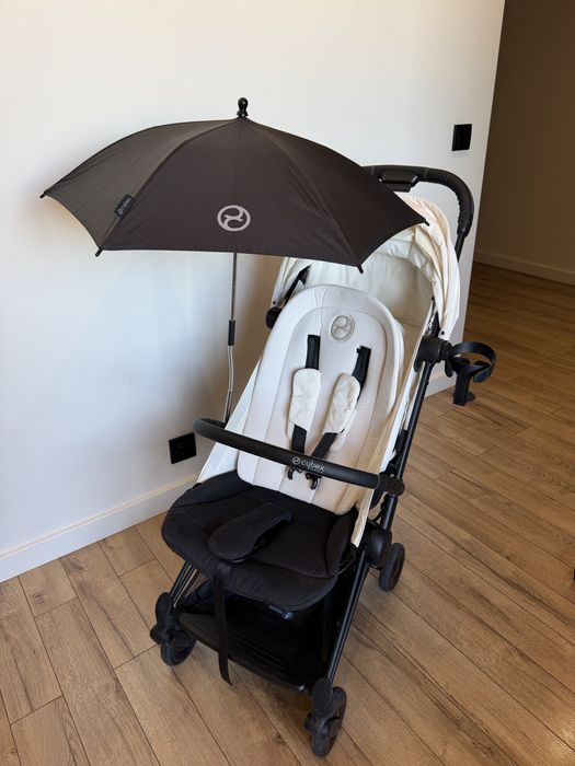 Cybex Coya Platinum off White повний комплект (бампер/сітка/підстаканник/парасоля)+чохол в подарунок !Окремо нічого не продається!