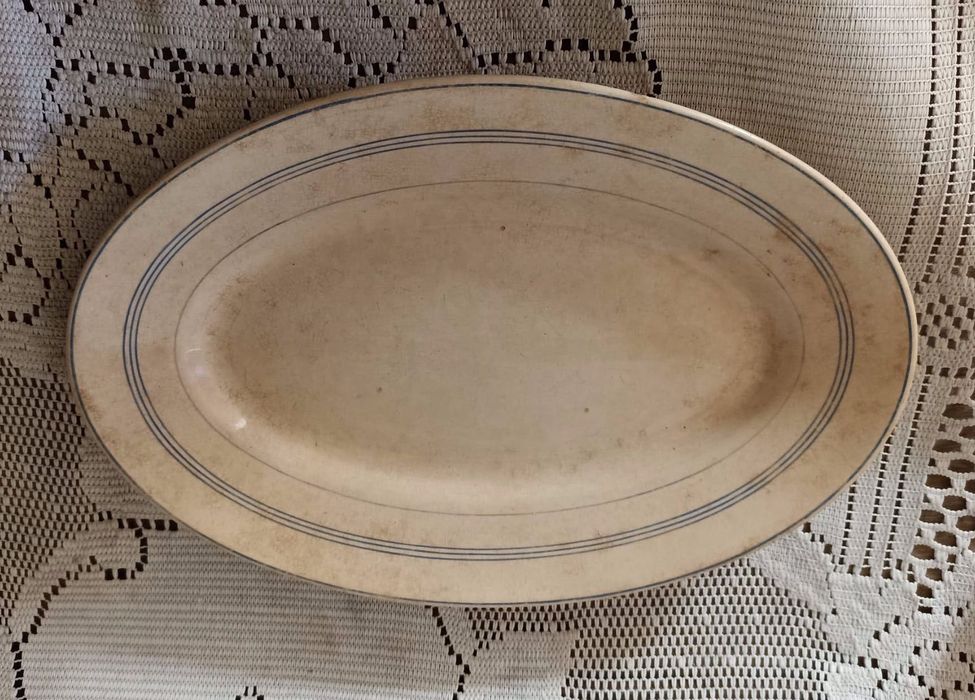 Travessa rara antiguidade Lufapo Lusitânia Portugal faiança portuguesa