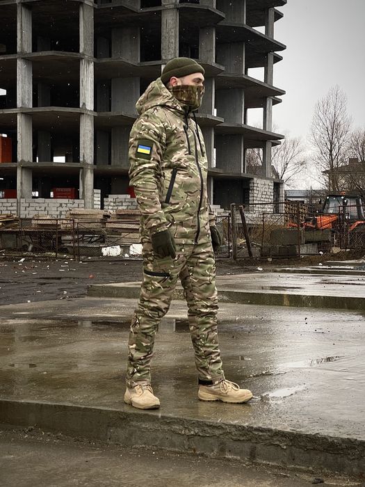 ТОП! Форма военная зимняя мультикам пиксель костюм тактический зимний