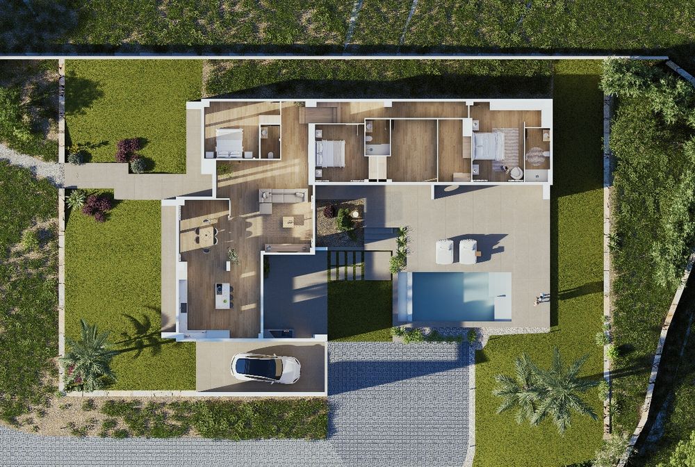 Moradia Moderna com Piscina — Arredores de Pombal