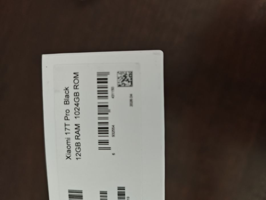 Xiaomi 17T Pro 1TB novo selado
