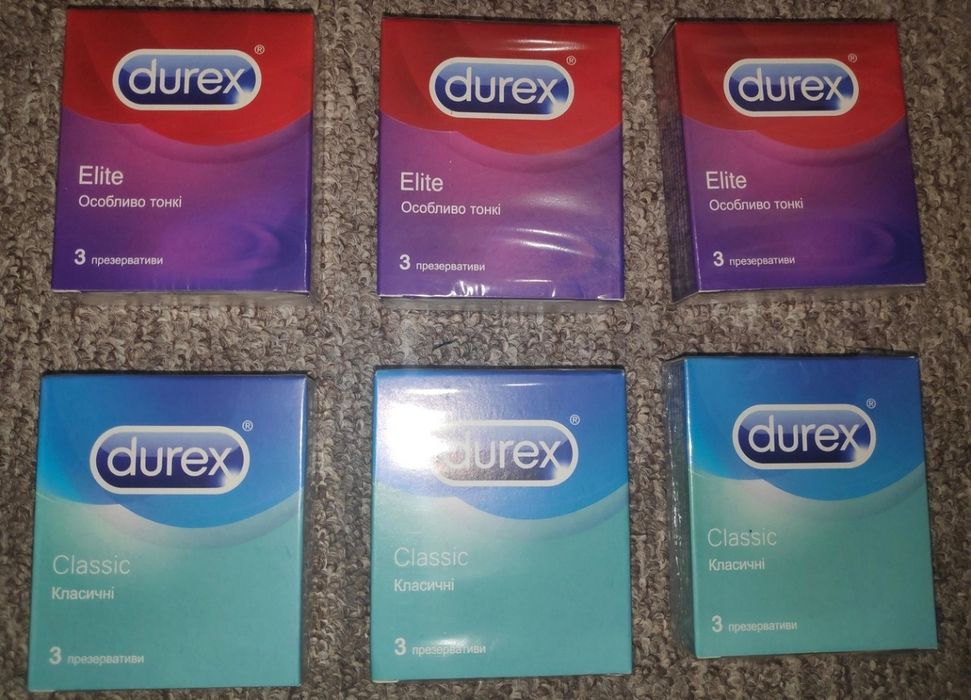 Презервативы Durex Дюрекс 36шт тонкие или классические 12 пачек по 3 презерватива Срок годности до 2030 года